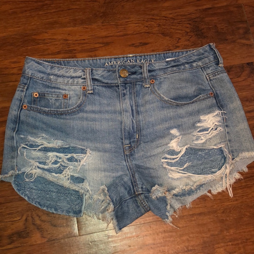 American Eagle Hi-Rise Festival Jean Shorts